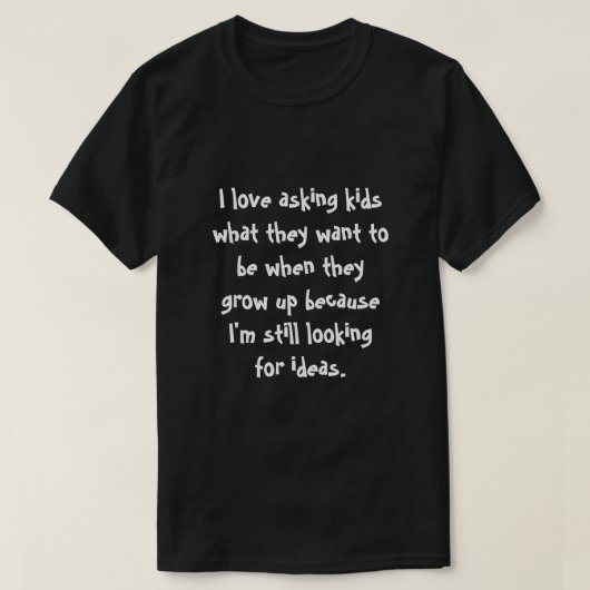 Ich Liebe, Kinder fragen... T-Shirt (Design vorne)