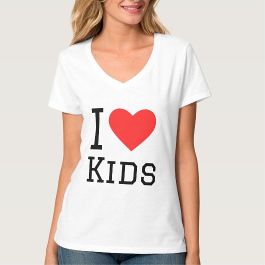 Ich Liebe Kinder T-Shirt (Vorderseite)