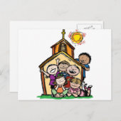 Ich Liebe Kinderkirche! Postkarte (Vorne/Hinten)