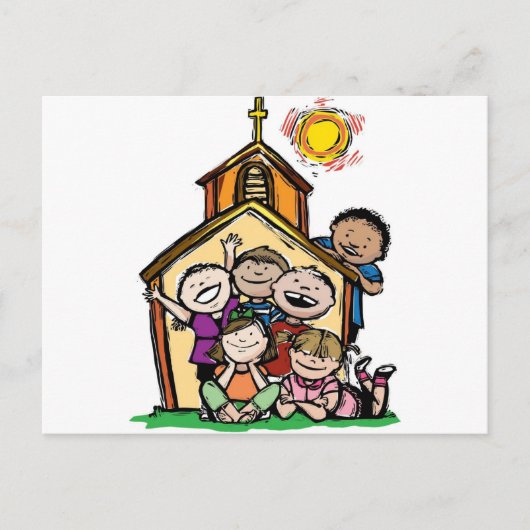 Ich Liebe Kinderkirche! Postkarte (Vorderseite)
