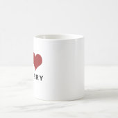 Ich Liebe Kirsche. Cherry Liebhaber Kaffeetasse (Mittel)