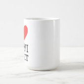 Ich liebe Kiwi-Frucht Kaffeetasse (Mittel)