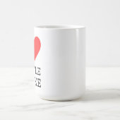 Ich liebe Klapperschlange Kaffeetasse (Mittel)