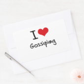 Ich Liebe Klatschen Rechteckiger Aufkleber (Umschlag)