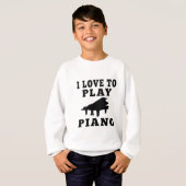 Ich Liebe, Klavier zu spielen T-Shirt (Vorne ganz)