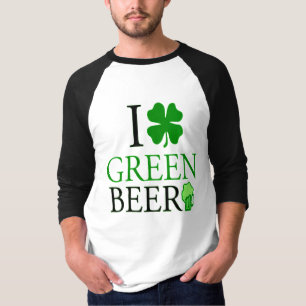Ich Liebe "Kleeblatt" Grüne Beer St. Patrick's Day T-Shirt