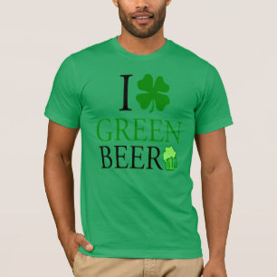 Ich Liebe "Kleeblatt" Grüne Beer St. Patrick's Day T-Shirt