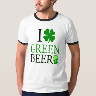 Ich Liebe "Kleeblatt" Grüne Beer St. Patrick's Day T-Shirt