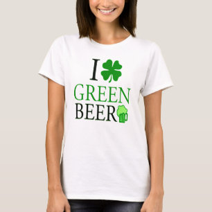 Ich Liebe "Kleeblatt" Grüne Beer St. Patrick's Day T-Shirt