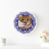 Ich liebe kleine Hamster Große Wanduhr (Zuhause)