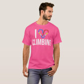 Ich liebe Klettern T-Shirt (Vorne ganz)