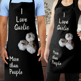 Ich Liebe Knoblauch mehr als Menschen Humorvollen  Schürze
