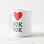 Ich liebe Kochbuch Kaffeetasse (Vorderseite Links)