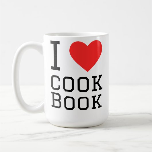 Ich liebe Kochbuch Kaffeetasse (Links)