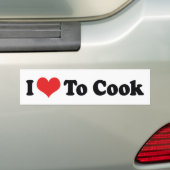 Ich Liebe Kochherz - Koch Baker Kochen Lover Autoaufkleber (Auf Auto)
