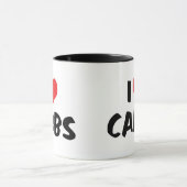 Ich liebe Kohlenhydrate Tasse (Zentrum)