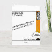 Ich Liebe Kokosnuss Karte (Rückseite)