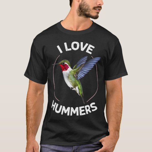 Ich liebe Kolibris T-Shirt (Vorderseite)