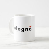 Ich liebe Köln Kaffeetasse (Vorderseite Links)