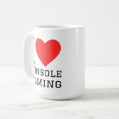 Ich liebe Konsolenspiele Kaffeetasse (Vorderseite Links)