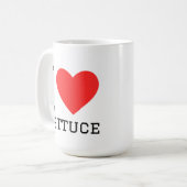 Ich liebe Kopfsalat  Kaffeetasse (Vorderseite Links)
