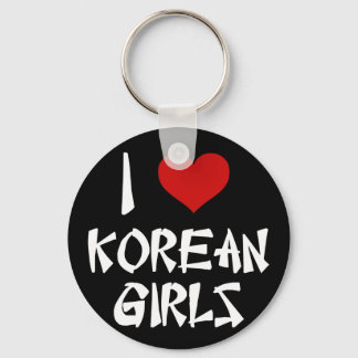 Ich Liebe koreanische Mädchen Schlüsselanhänger