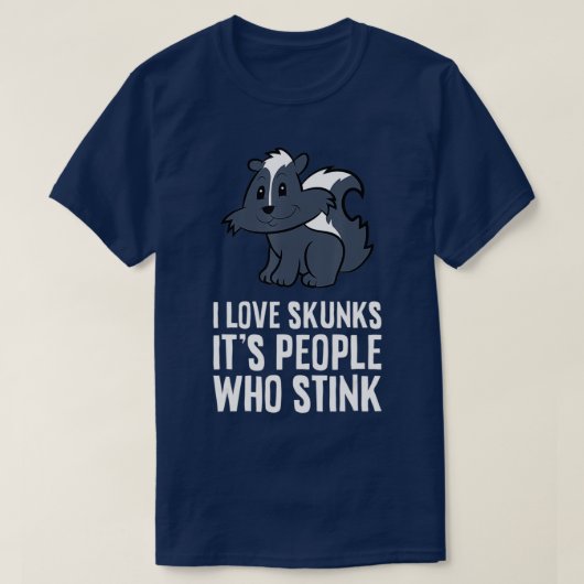 Ich Liebe kratze seine Leute, die stinken T-Shirt (Design vorne)