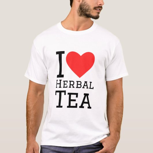 Ich Liebe Kräutertee T-Shirt (Vorderseite)