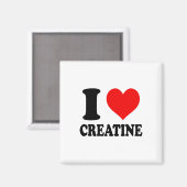 Ich liebe Kreatin  Magnet (Vorderseite/Rückseite)