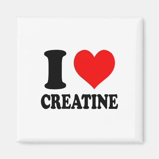 Ich liebe Kreatin  Magnet (Vorne)