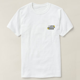 Ich liebe kreative Frauen (schmelzender Smiley) T-Shirt