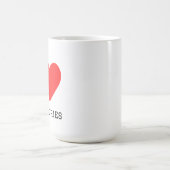 Ich liebe Kriegsgeschichten Kaffeetasse (Mittel)