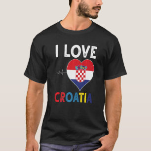 Ich Liebe Kroatien für alle kroatischen Männer und T-Shirt