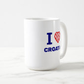 Ich liebe Kroatien Kaffeetasse (VorderseiteRechts)