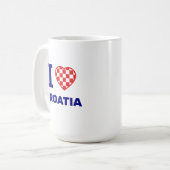 Ich liebe Kroatien Kaffeetasse (Vorderseite Links)