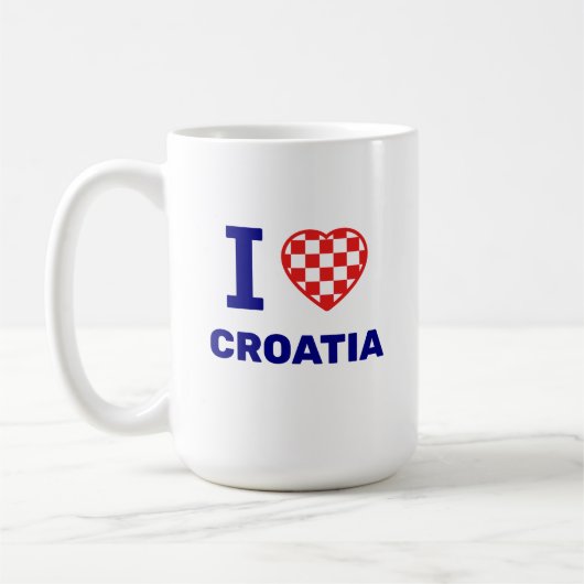 Ich liebe Kroatien Kaffeetasse (Links)