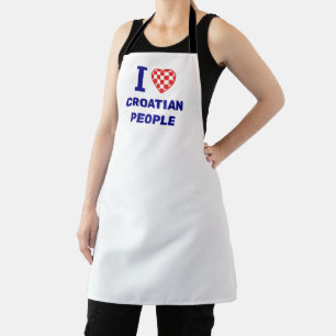 Ich liebe kroatische Menschen Schürze