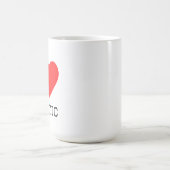 Ich liebe kryptisch kaffeetasse (Mittel)