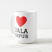 Ich liebe Kuala Lumpur Kaffeetasse (Vorderseite Links)