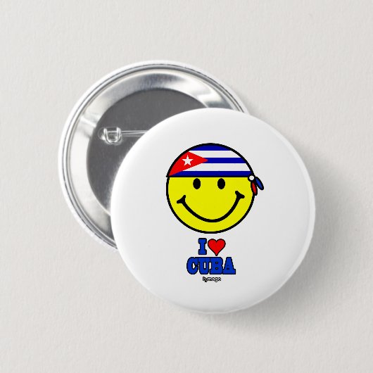 ICH LIEBE KUBA BUTTON (Vorne & Hinten)