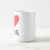 Ich liebe Kuba Kaffeetasse (Mittel)