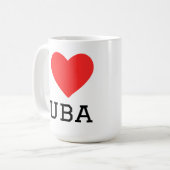 Ich liebe Kuba Kaffeetasse (Vorderseite Links)