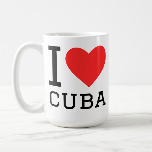 Ich liebe Kuba Kaffeetasse (Links)
