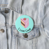 Ich Liebe Kuchen mit Yummy Cake Slice Button (Beispiel)