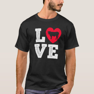 Ich liebe Kühe Farm Farmer Retro & T-Shirt