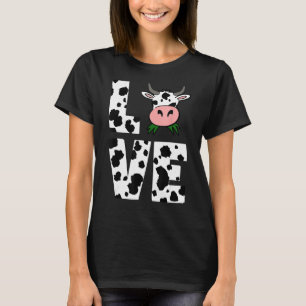 Ich liebe Kühe Süße Bauer Kuhliebhaber T-Shirt