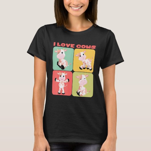 Ich liebe Kühe T-Shirt (Vorderseite)