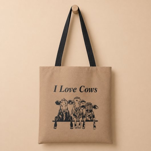 Ich liebe Kühe Tasche