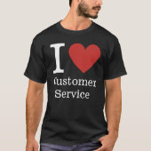 Ich ❤️ Liebe Kundenservice (für Mitarbeiter) CUSTO T-Shirt (Vorderseite)