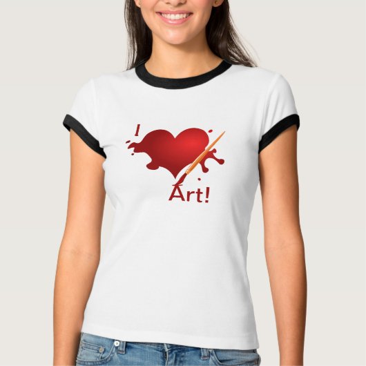 Ich Liebe Kunst! T-Shirt (Vorderseite)